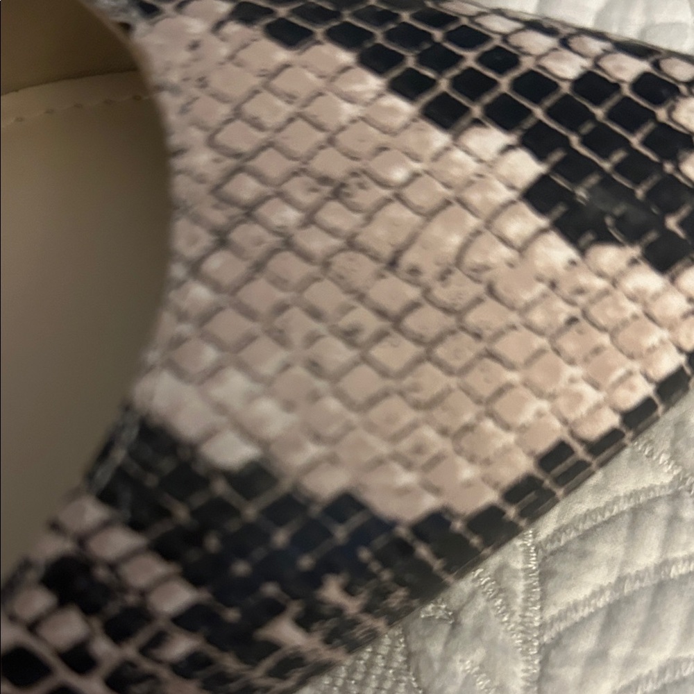 Marc Fisher Snakeskin Flats - Black and Taupe. good condition. - Picture 3 of 6